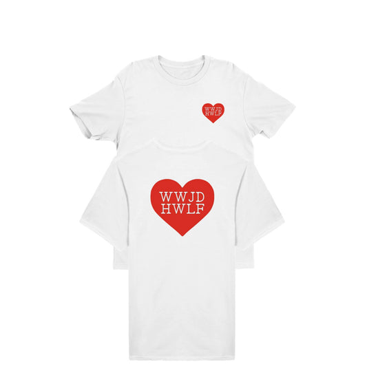 “WWJD HWLF” Heart Shirt